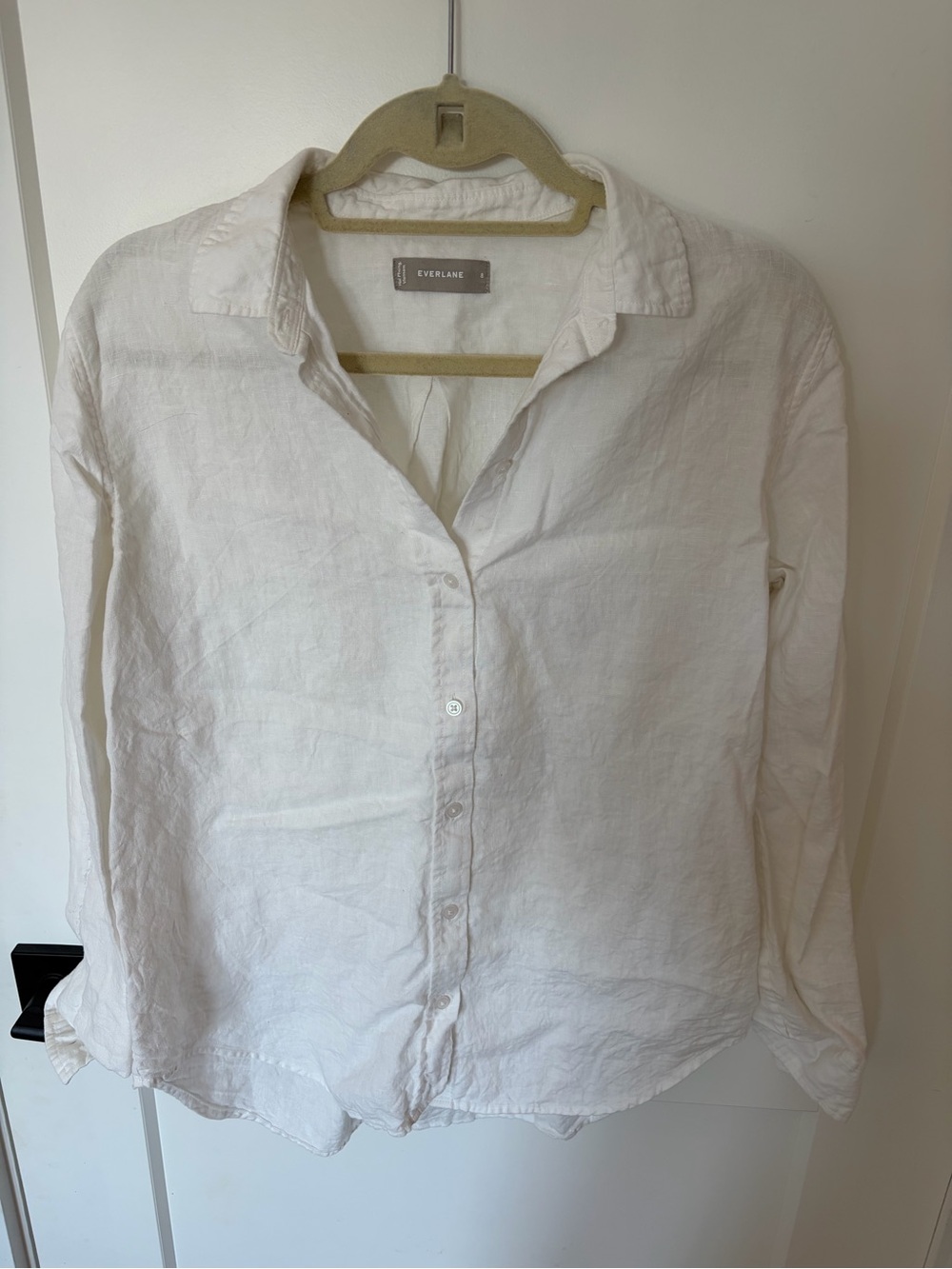 Everlane 100% Linen White Button-down Shirt